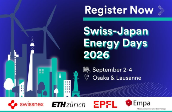 Inscriptions ouvertes pour les 𝗦𝘄𝗶𝘀𝘀-𝗝𝗮𝗽𝗮𝗻 𝗘𝗻𝗲𝗿𝗴𝘆 𝗗𝗮𝘆𝘀 𝟮𝟬𝟮𝟲